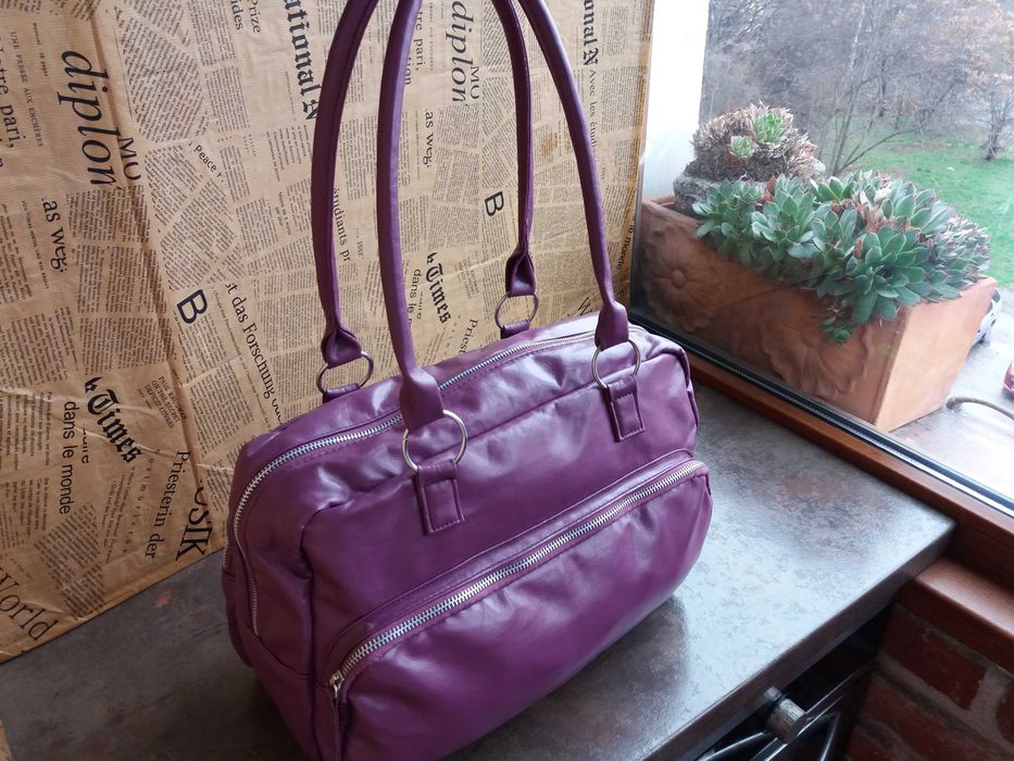 дамска чанта,лилава,цикламена,розова