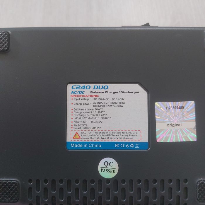 Професионално Двуканално Зарядно HTRC C240 DUO 10A 240W-LiPo/LiHV/NiM