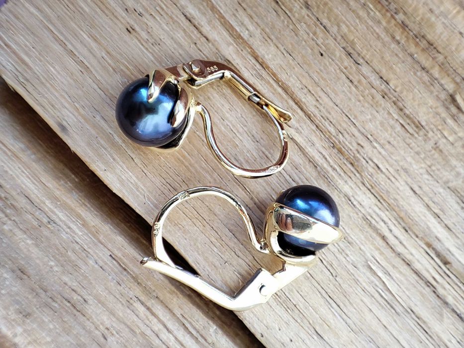 Cercei Aur 14K Perle Naturale Tahiti