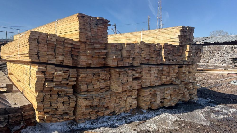 Пиломатериалы обрезная доска зеленка