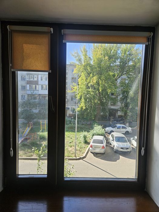 Деревянные окна.