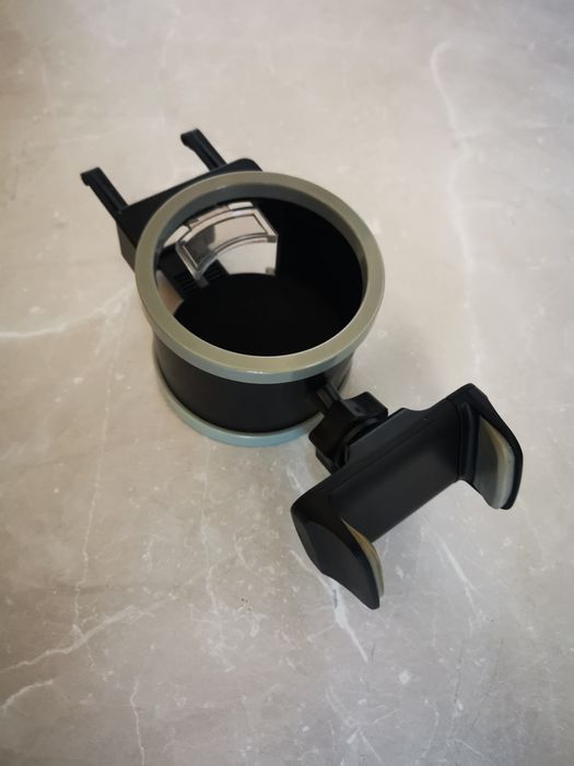 Suport auto pahar si telefon, prindere grila ventilatie, reglabil