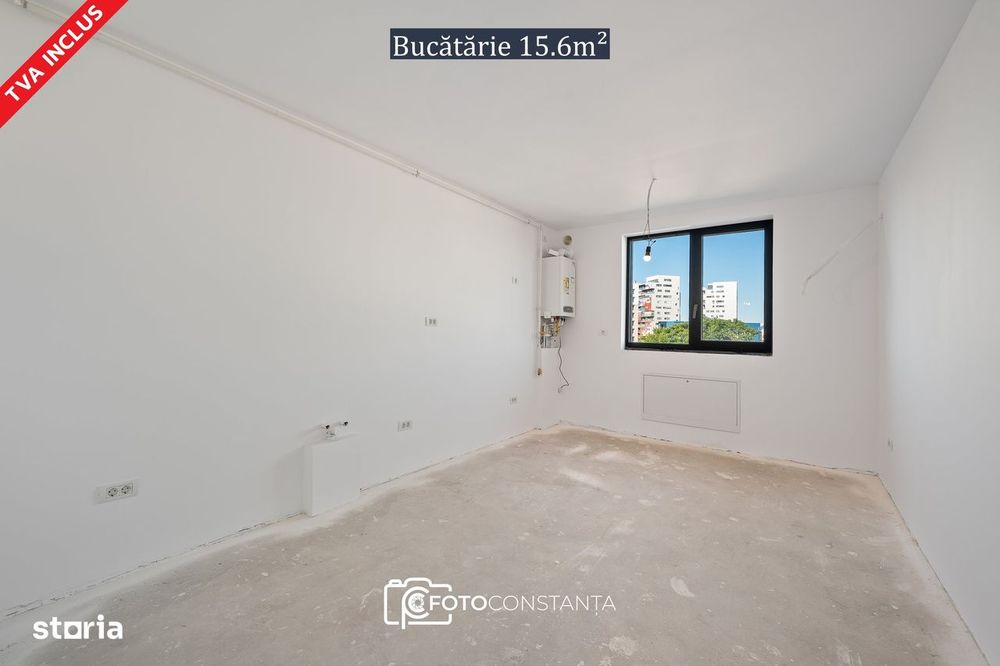 #Apartament cu vedere la mare · bucătărie separată 15.6m² · bloc nou