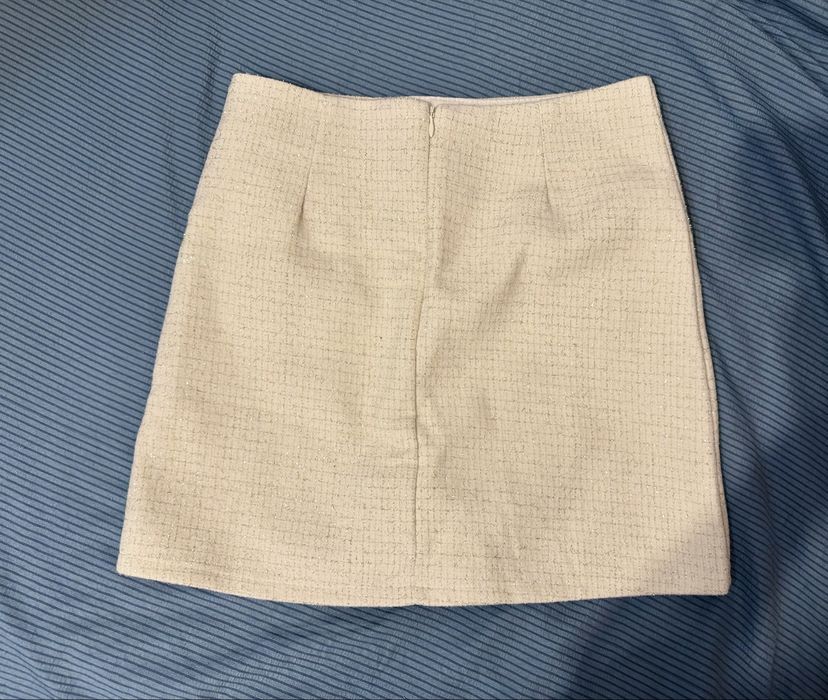 Мини юбка твидовая