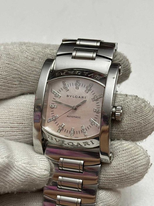 CEAS BVLGARI ASSIOMA - Automatic - Diamonds - Mother Of Pearl - Unisex !