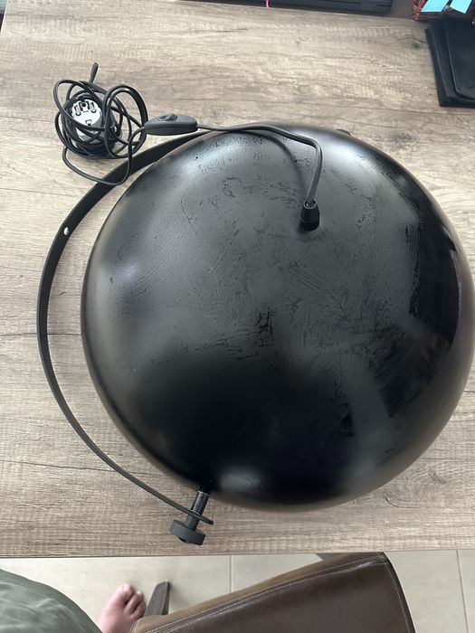 Lampa podea aurie,E 27,negru/auriu