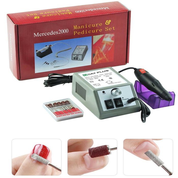 Мощна електрическа ПИЛА за нокти, маникюр, педикюр 2 посоки на въртене