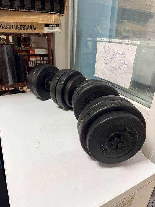 Gantere reglabile noi set 50 kg. 25 kg+25 kg=50 kg. Pret 350 lei