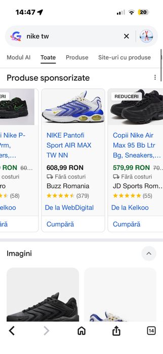 Vand adidasi nike air max tw nn originali