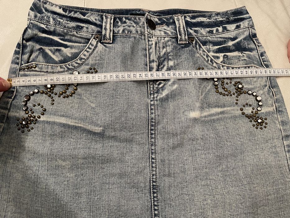 Дънкена пола винтидж стил размер 46