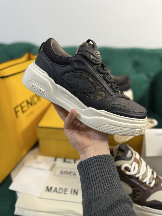 Adidasi Fendi piele naturala 100% Full Box colectie noua