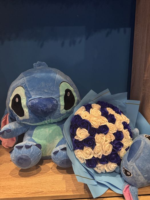 Stitch Roz/Albastru Plus Gigant