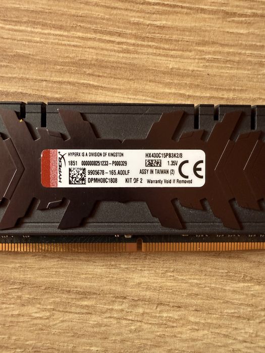 AMD Ryzen 5 2600 + 8GB HyperX Predator DDR4 (2666MHz) + AMD Cooler