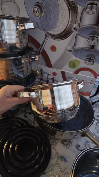 Oale de inox cu fundul gros
