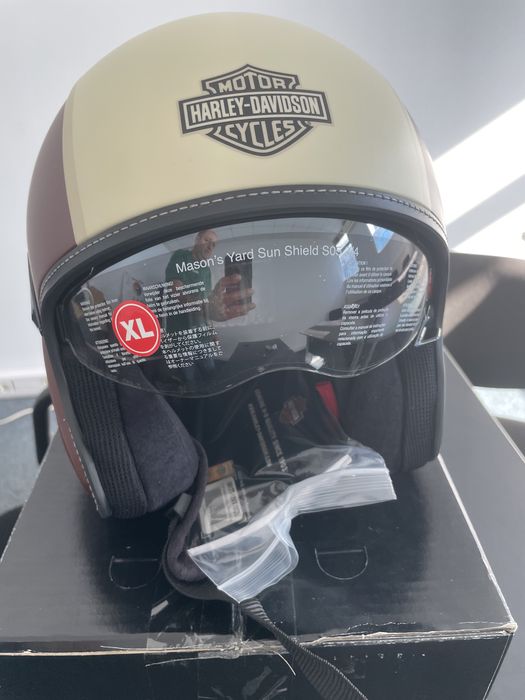 Vand casca moto Harley-Davidson 3/4 Retro mar  XL - noua