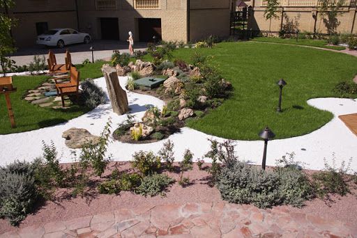 Гравий мраморный белый для дизайна