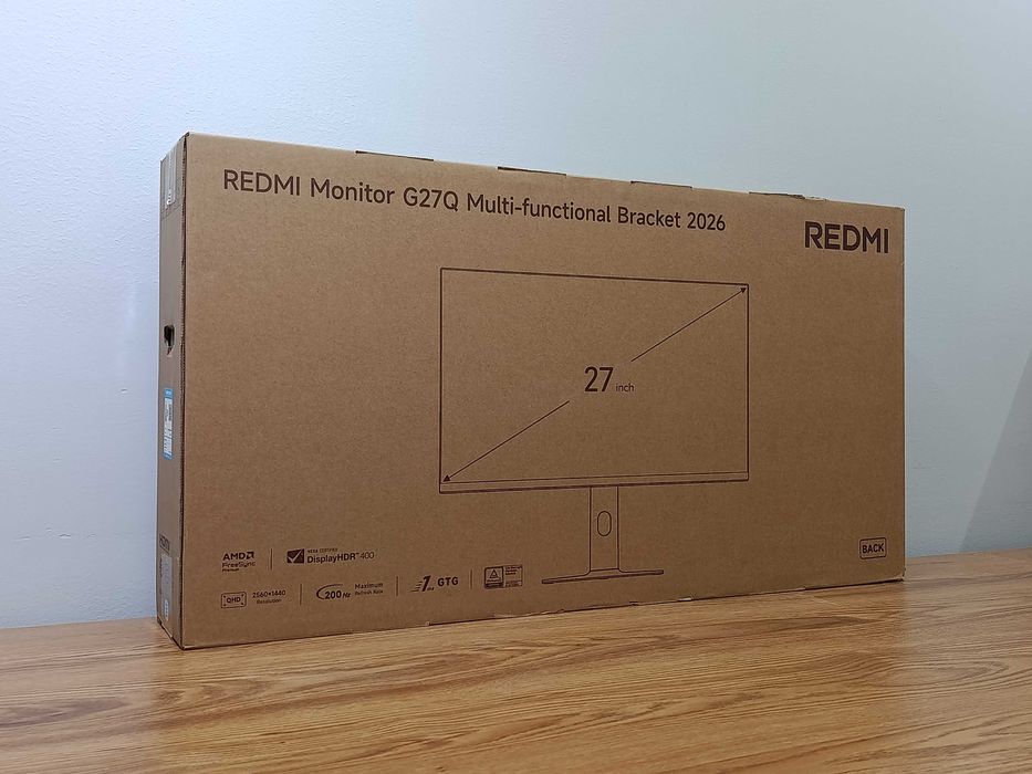 Redmi — 27″ G27Q 2025 Gaming, IPS, 180Hz 1mc, QHD (2560×1440), HDMI+DP
