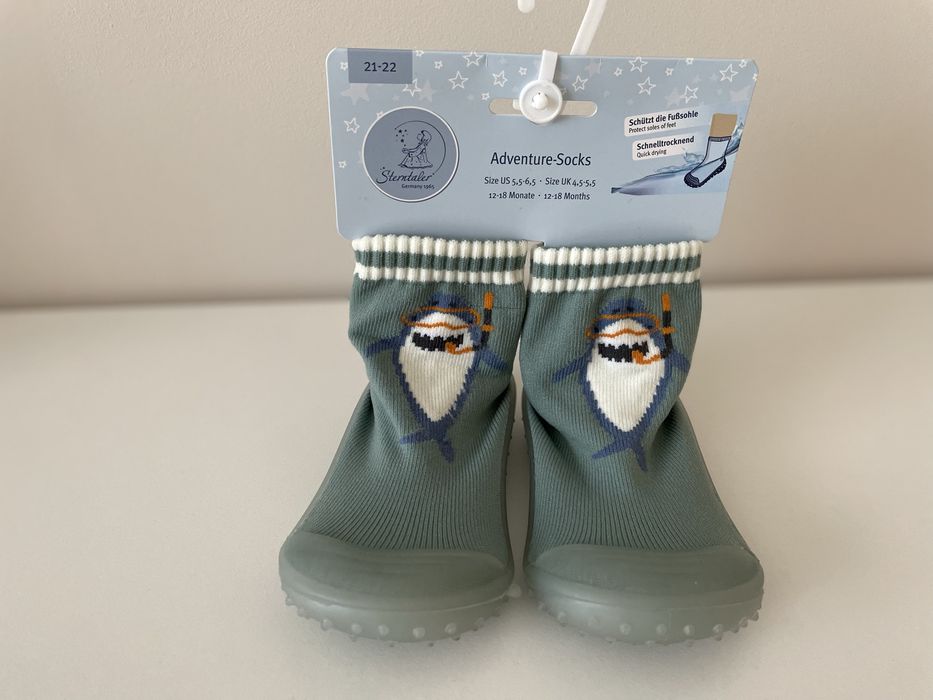 Papucei copii pt apa/plaja STERNTALER, verde piatra, marime 21-22