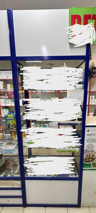 Витрины стекло металл