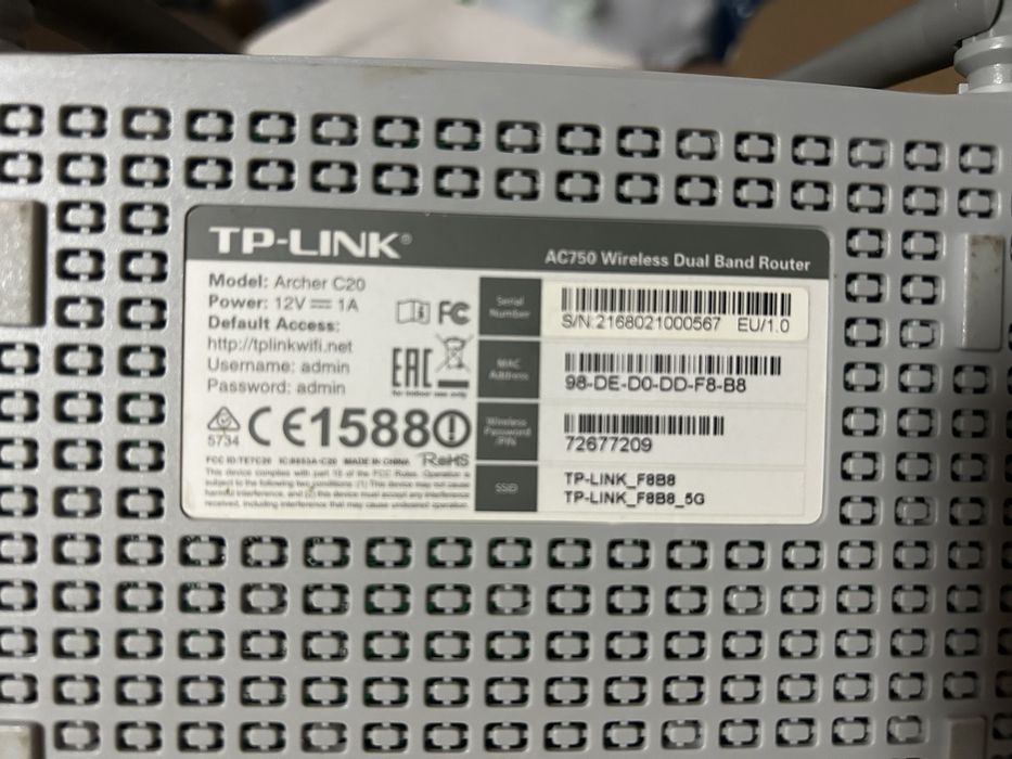 Router tp-link model Archer C20