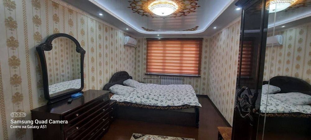 Сдается 3х комнатная квартира
С обстановкой люкс в горде Алмалыке