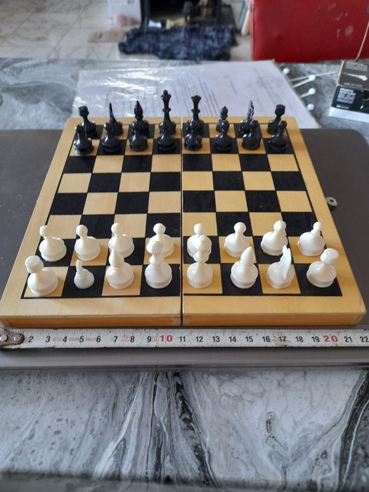 Дървен шах, дама и табла