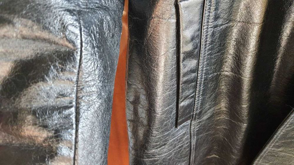 Кожаная куртка-пиджак