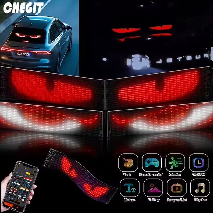 Panou Afisaj Matrix Led,Flexibil,Display RGB,Ochi Camion,USB,Bluetooth