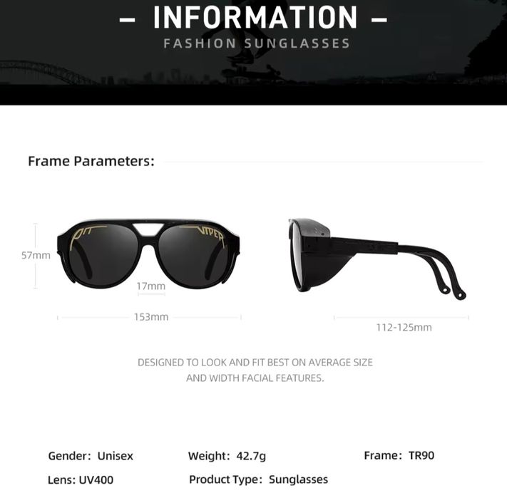 UV400 Steampunk очила – Ретро стил с безплатен луксозен калъф !