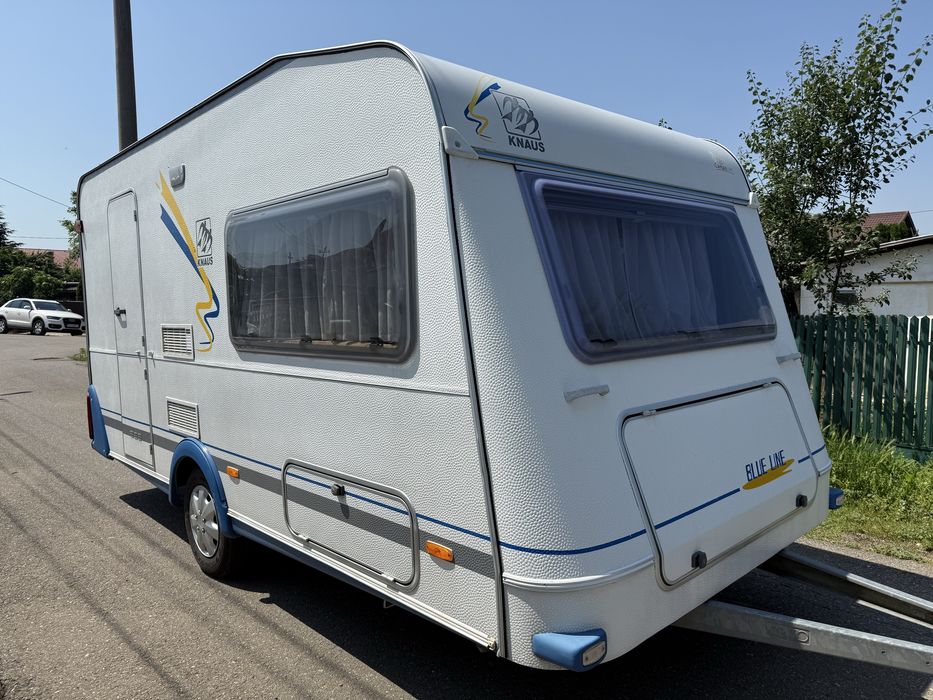 Rulota Knuas Blue Line,an2000,2-3 pers,baie,boiler,wc fix,cadita dus ...