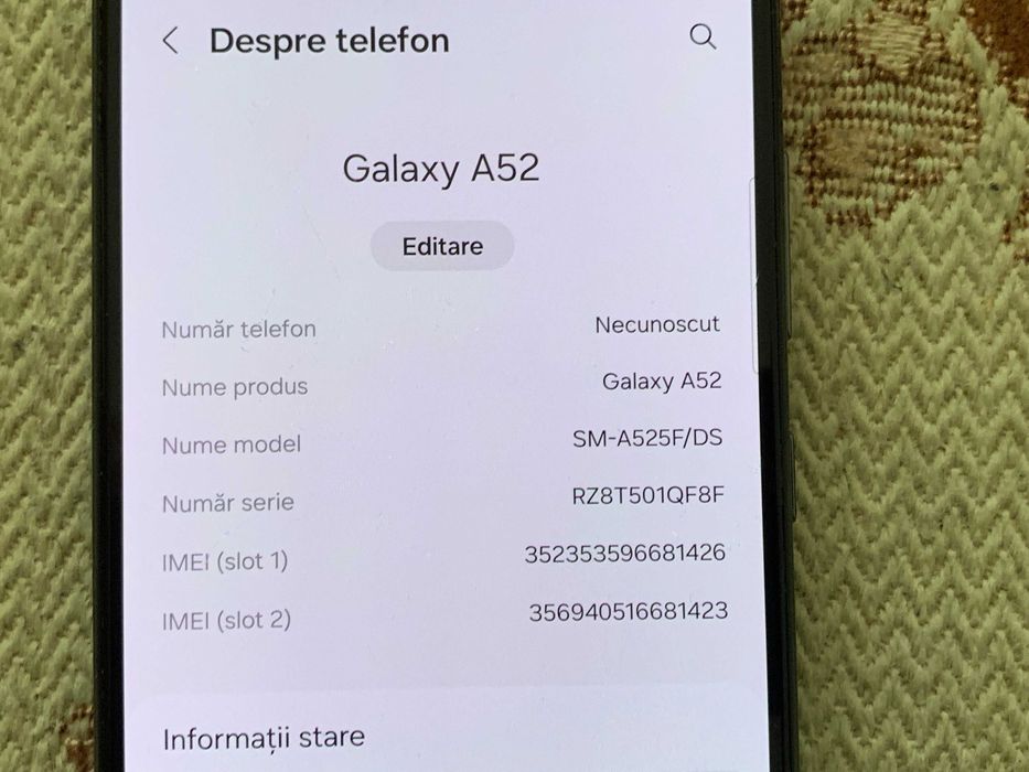 samsung A 52 300 lei