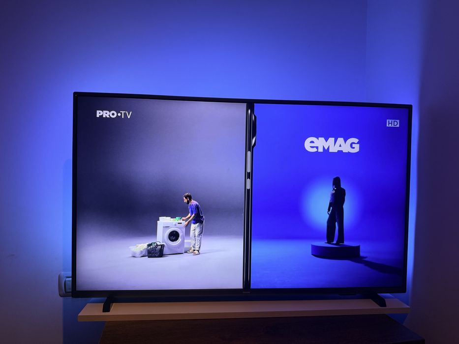 TV Philips Ambilight 108 cm (43 inch) – Stare excelentă, efect vizual deosebit
