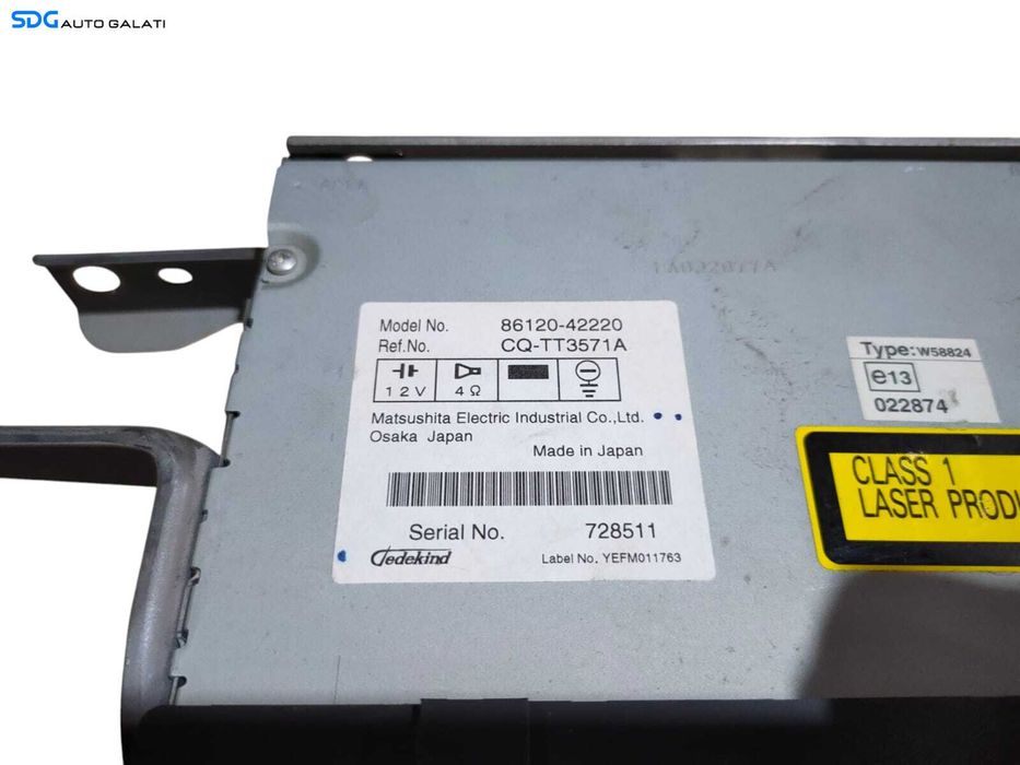 Unitate Radio CD Player MP3 Toyota Rav 4 XA30 2005 - 2013 Cod 86120-42220 [L5635]