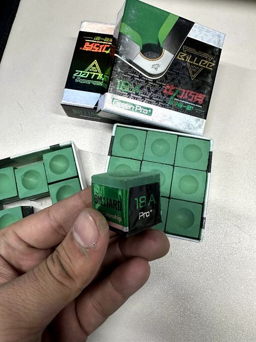 Мел Green Pro+ для русского бильярда