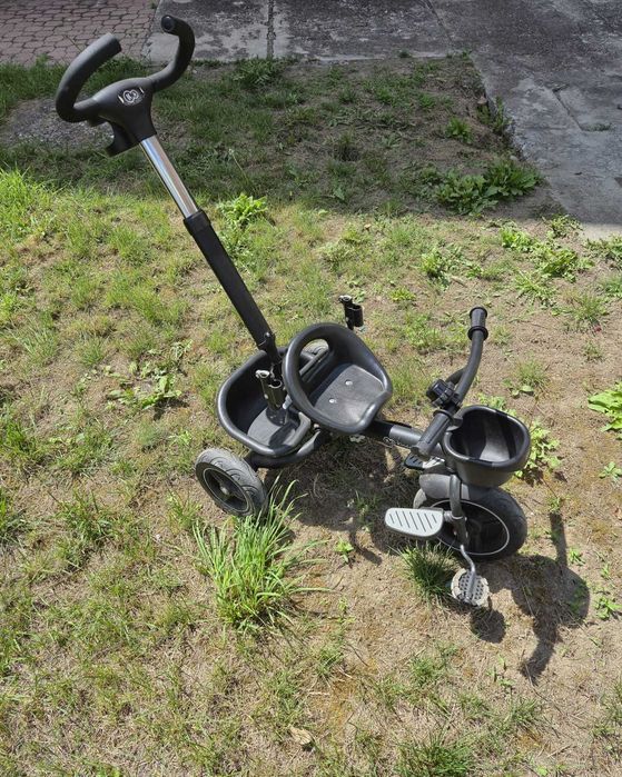 Tricicletă Kinderkraft cu Mâner pentru Părinți - Neagră, Stare Foarte Bună