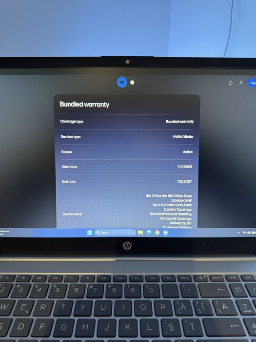 Laptop HP 15 – Ryzen 5 7520U, 16GB RAM, SSD 512GB, Ca Nou, Garanție până în Iulie 2027