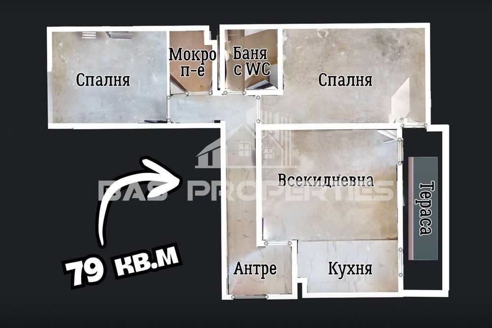 3-стаен в София-Обеля 1 площ 79