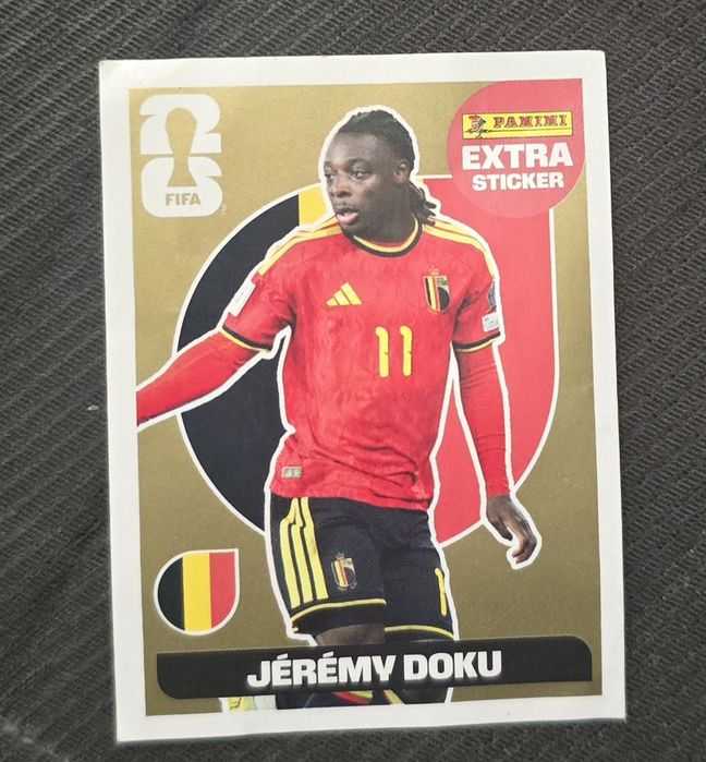 Panini стикер Lamine Yamal-15€ ,Jeremy Doku 20€