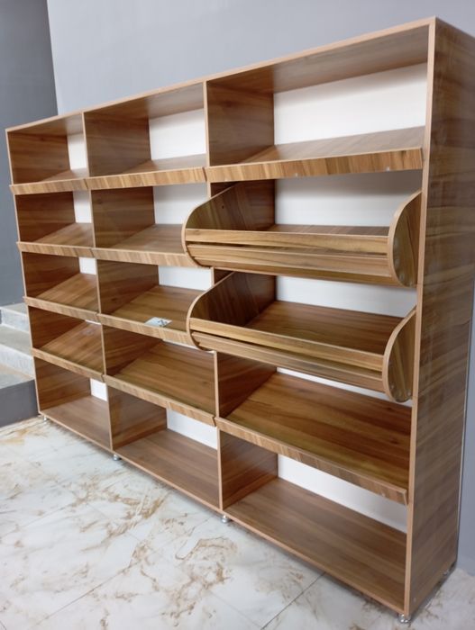 Магазинларга полка витириналар