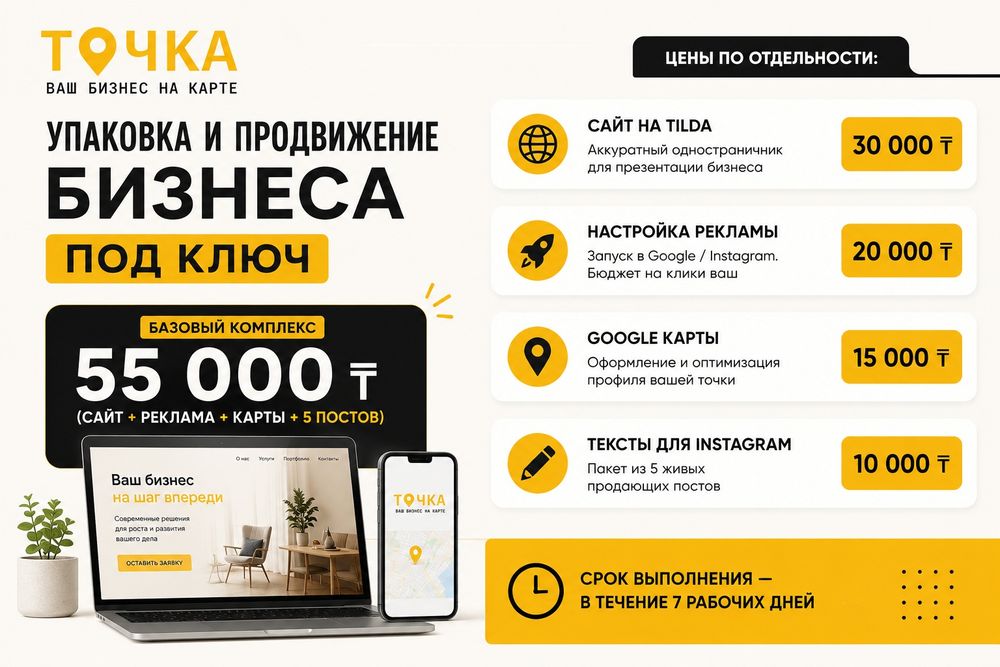 Продвижение бизнеса под ключ сайт реклама гугл карты