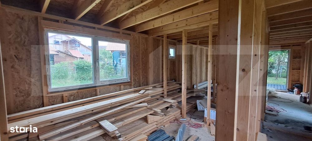 Teren 1300 mp, cu tiny house moderna, in Satul Grid — Țara Fagarasu