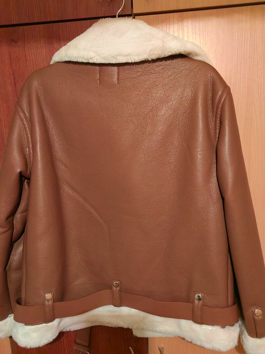 Зимно яке от изкуствена кожа boohoo