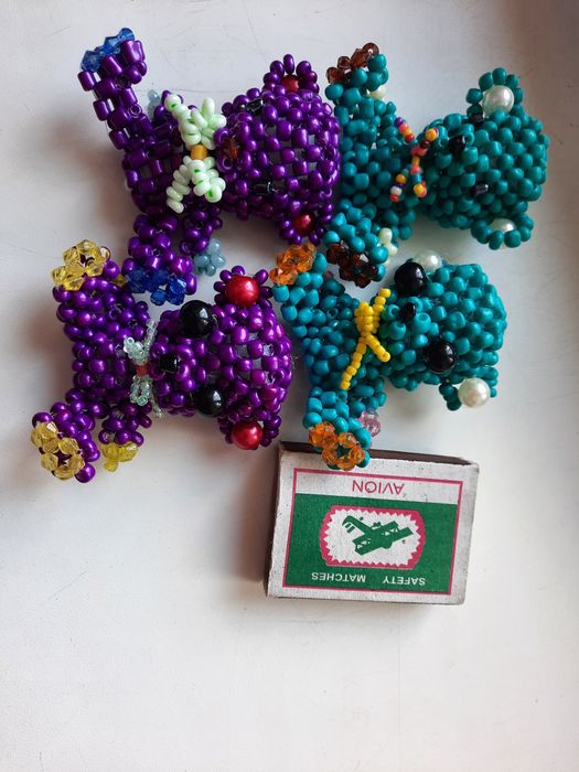 Игрушки из бисера , ручная работа