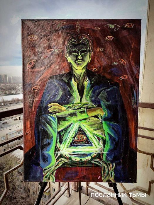 Картина акрил, интерьер , загадочность