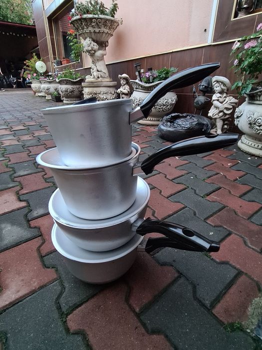 Ceaun aluminiu alimentar 3-40 litri cu capac