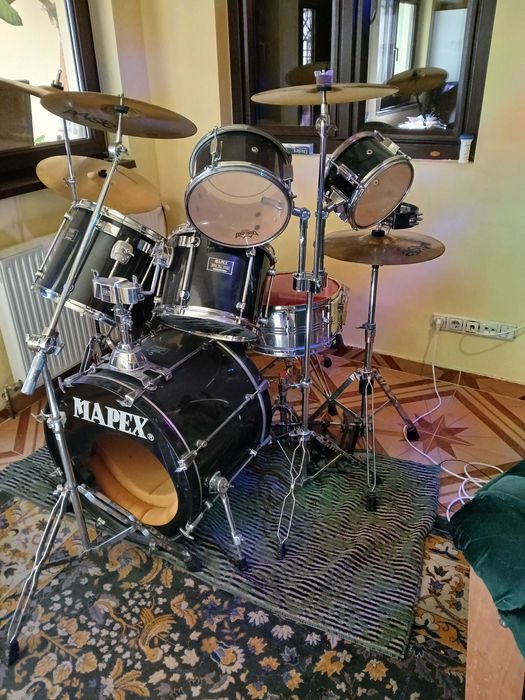 Vind tobe Mapex set complect ,cinele Paiste ,pedala dubla ,fete Remo
