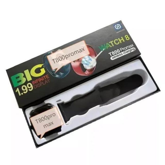 Смарт часовник Watch 8 T800 Pro Max 1,99 Голям екран