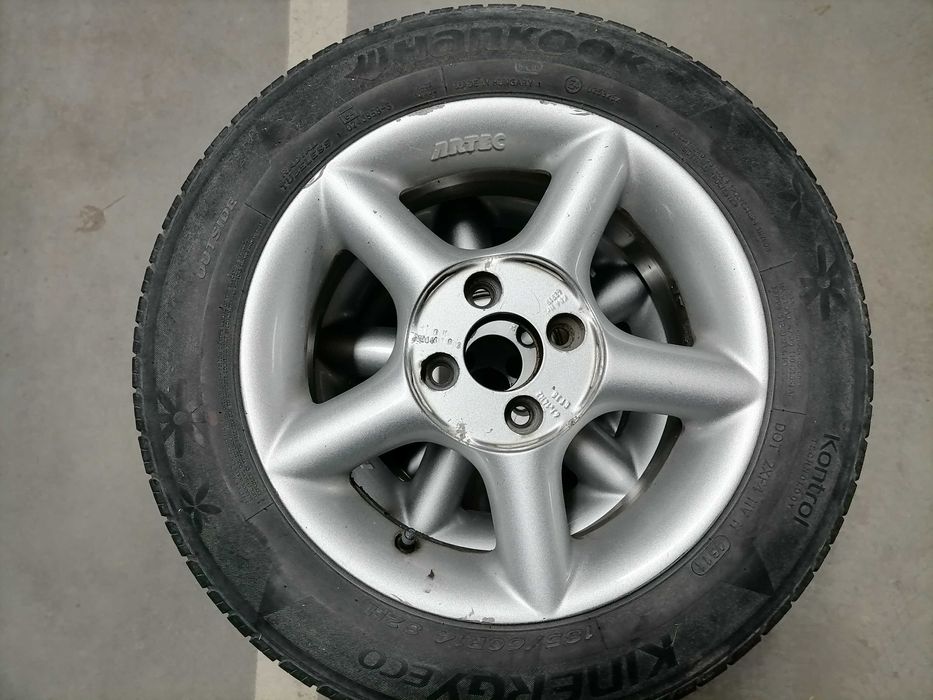 4 бр. джанти ARTEC (4х100) с летни гуми Hankook 185 60 14. VW Golf 3