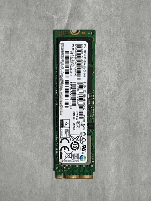 SSD 512gb m2 nvme SAMSUNG PM981 PCI Express 3.0 x4- Viata 97%