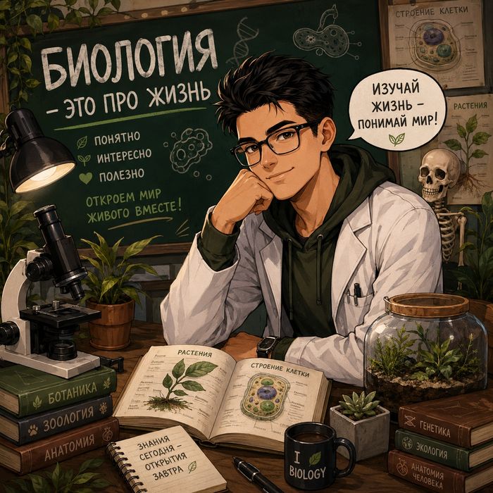 Репетитор по Биологии (Индивидуальные занятия). Педагог по биологии